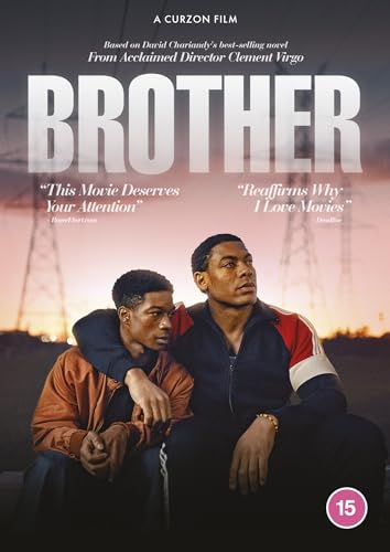 DVD cover for "Brother" featuring two young Black men embracing.