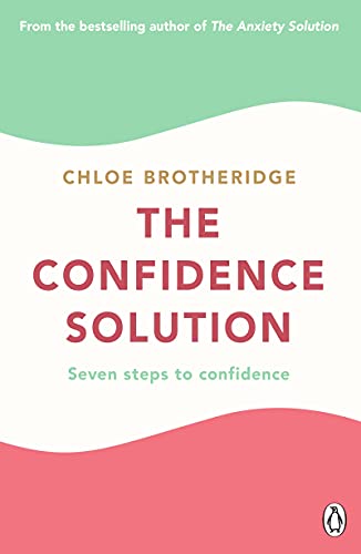 Book cover: "The Confidence Solution" by Chloe Brotheridge, with wavy design.