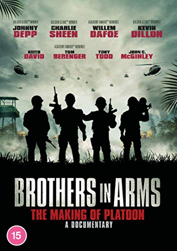 Brothers In Arms" DVD cover with silhouettes of soldiers and helicopters.