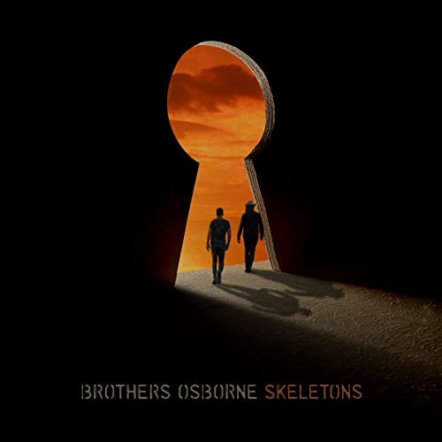 Brothers Osborne album cover: two figures walking towards a keyhole sunset.
