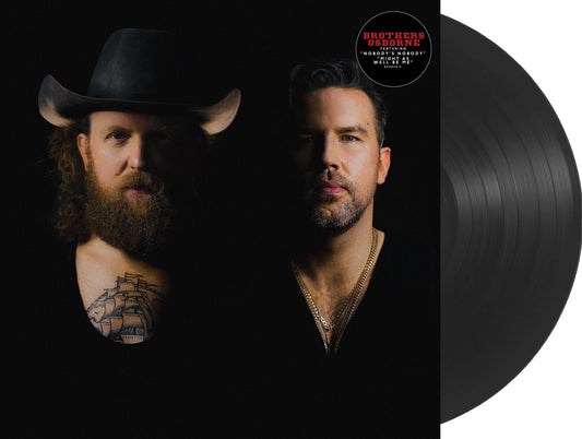 Brothers Osbourne vinyl record with portrait of two men in hats.