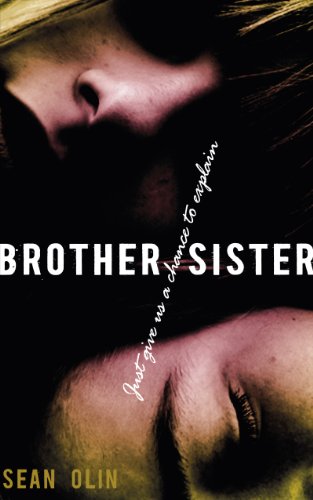 Book cover with close-up faces, dark tones, and white text: "Brother Sister".