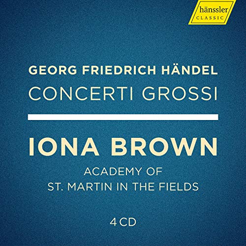 CD cover for Handel's Concerti Grossi performed by Iona Brown.