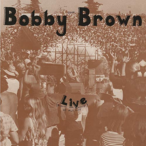 Sepia-toned album cover showing a crowd at an outdoor concert with text overlay.