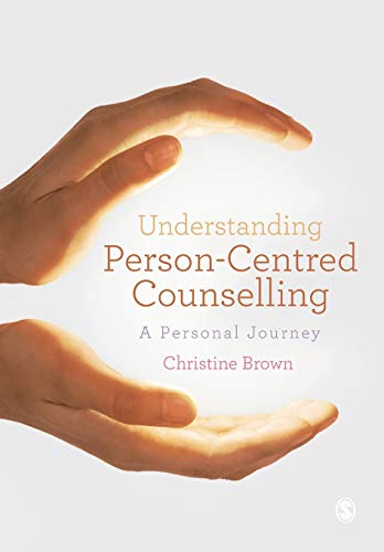 Book cover: hands cradling light with title "Understanding Person-Centred Counselling".