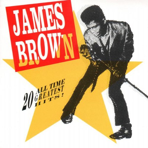CD cover for James Brown’s “20 All-Time Greatest Hits!” album.