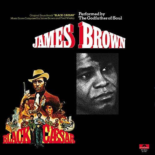 Album cover for James Brown’s “Black Caesar” featuring a film still.