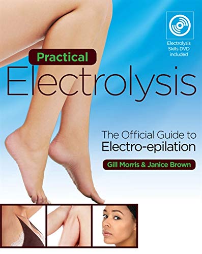 Book cover: "Practical Electrolysis" with images of legs, arms, and face.