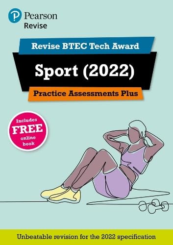 BTEC Sport revision guide cover with illustration of a person exercising.