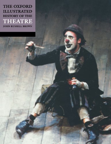 Book cover featuring a clown in costume, seated on a stage.