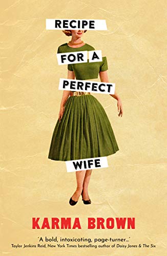 Book cover: woman in green dress with fragmented title text overlay.