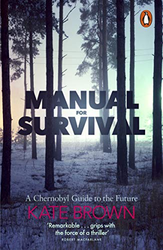 Book cover: "Manual for Survival" with a forest scene, Penguin edition.