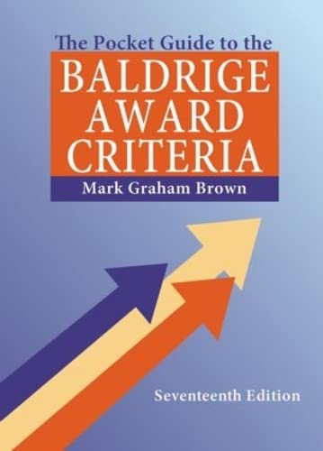 Book cover: "The Pocket Guide to the Baldrige Award Criteria," 17th edition.