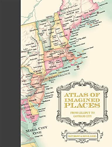 Book cover depicting a colorful, detailed map of fictional locations.
