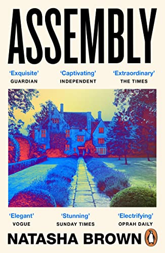 Book cover for "Assembly" by Natasha Brown, featuring a large house.
