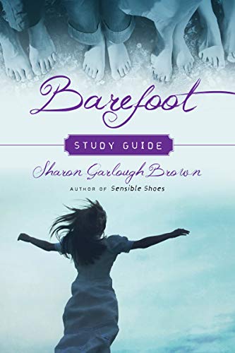 Book cover with bare feet, a woman with arms outstretched, and purple text.
