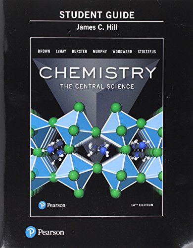 Chemistry study guide cover with molecular structure illustration.