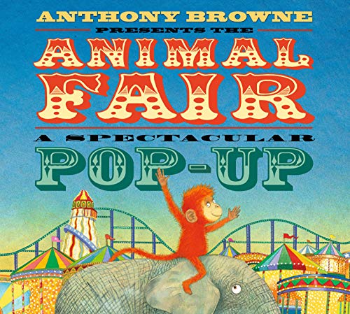 Book cover: “The Animal Fair” with an elephant and monkey.