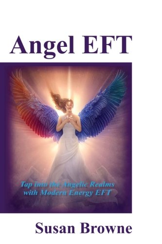 Book cover: angel with blue and orange wings, title "Angel EFT".