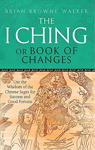 Book cover for "The I Ching" with ornate historical illustration.