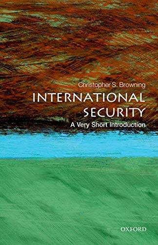 Book cover: "International Security" with abstract red, blue, and green bands.