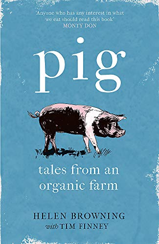 Book cover: “PIG” with illustration of a pig and farm text.