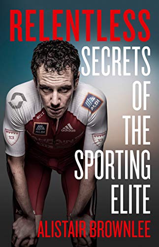 Book cover featuring Alistair Brownlee, a triathlete in racing gear.