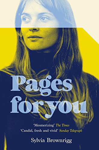 Book cover: "Pages for You" with portrait of a woman in blue tones.