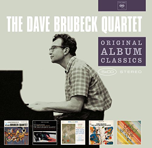 CD cover featuring Dave Brubeck, a pianist, and album artwork collage.