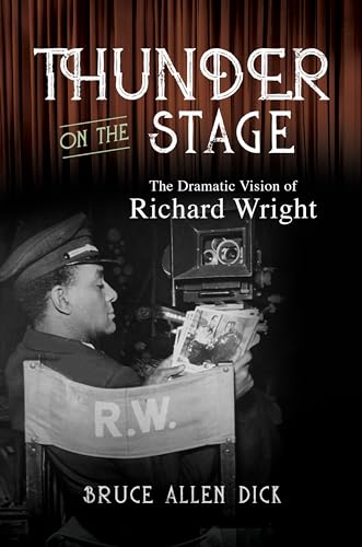 Book cover: “Thunder on the Stage” with portrait of Richard Wright.