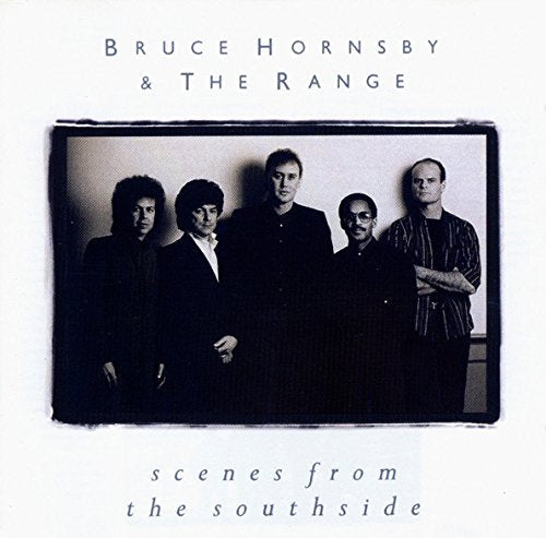 "CD cover featuring black and white photo of five men, titled 'Scenes from the Southside'."