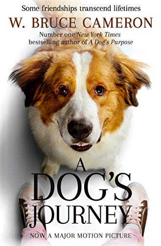 Book cover featuring a dog’s face above a person’s feet.