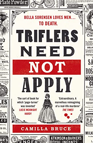 Book cover: "Triflers Need Not Apply" with a woman in Victorian dress.