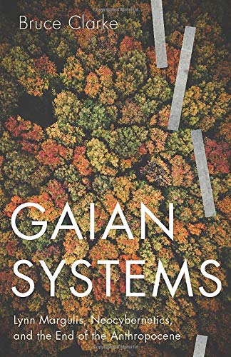 Book cover with forest imagery and large white text: "Gaian Systems".