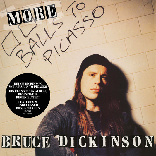 CD cover for Bruce Dickinson’s “More Balls To Picasso” album, portrait included.