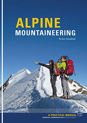Book cover: "Alpine Mountaineering" with image of climbers on a snowy peak.