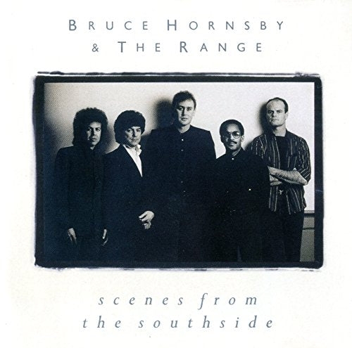 Black and white photo of Bruce Hornsby & The Range album cover.