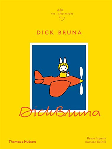 Book cover featuring Miffy in a red airplane against a bright yellow background.