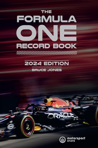 Formula One Record Book 2024 cover with racing car image.