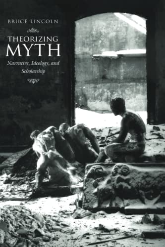 Book cover: "Theorizing Myth" with a grayscale image of sculpted figures.