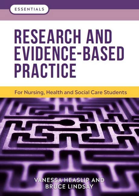 Book cover: “Research and Evidence-Based Practice” with a purple maze image.