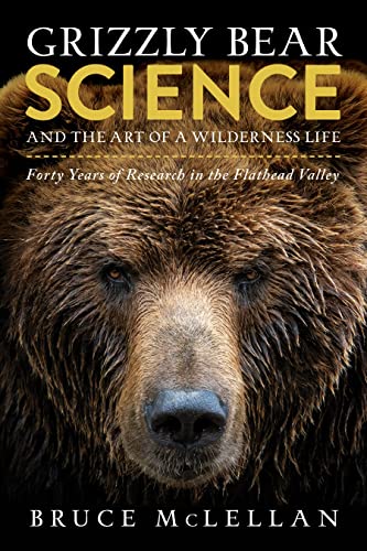 Book cover featuring a close-up portrait of a grizzly bear’s face.