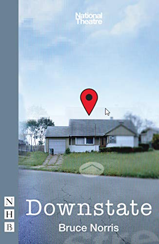 Book cover showing a suburban house with a red map pin icon above it.