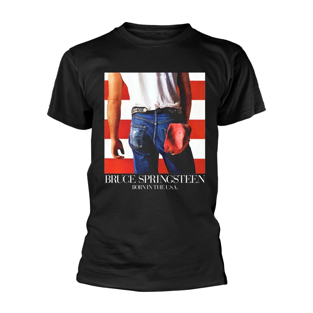 Black t-shirt with "Born in the U.S.A." album cover image.