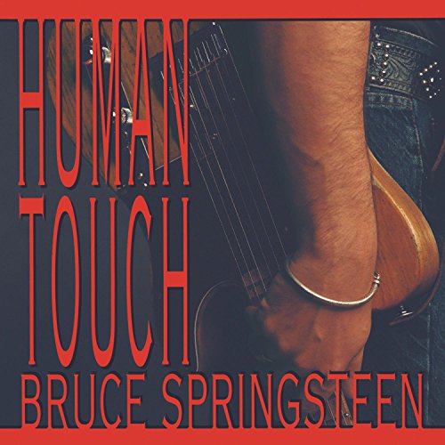 Bruce Springsteen "Human Touch" CD cover with guitar and hand.