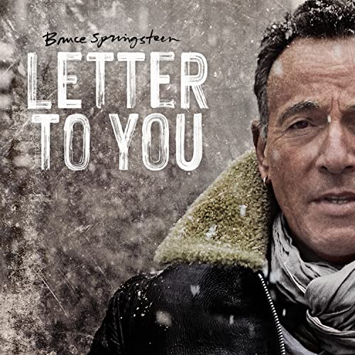 Bruce Springsteen album cover, "Letter to You," featuring a portrait of the artist.