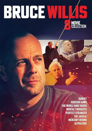 Bruce Willis DVD cover featuring images from eight action films.