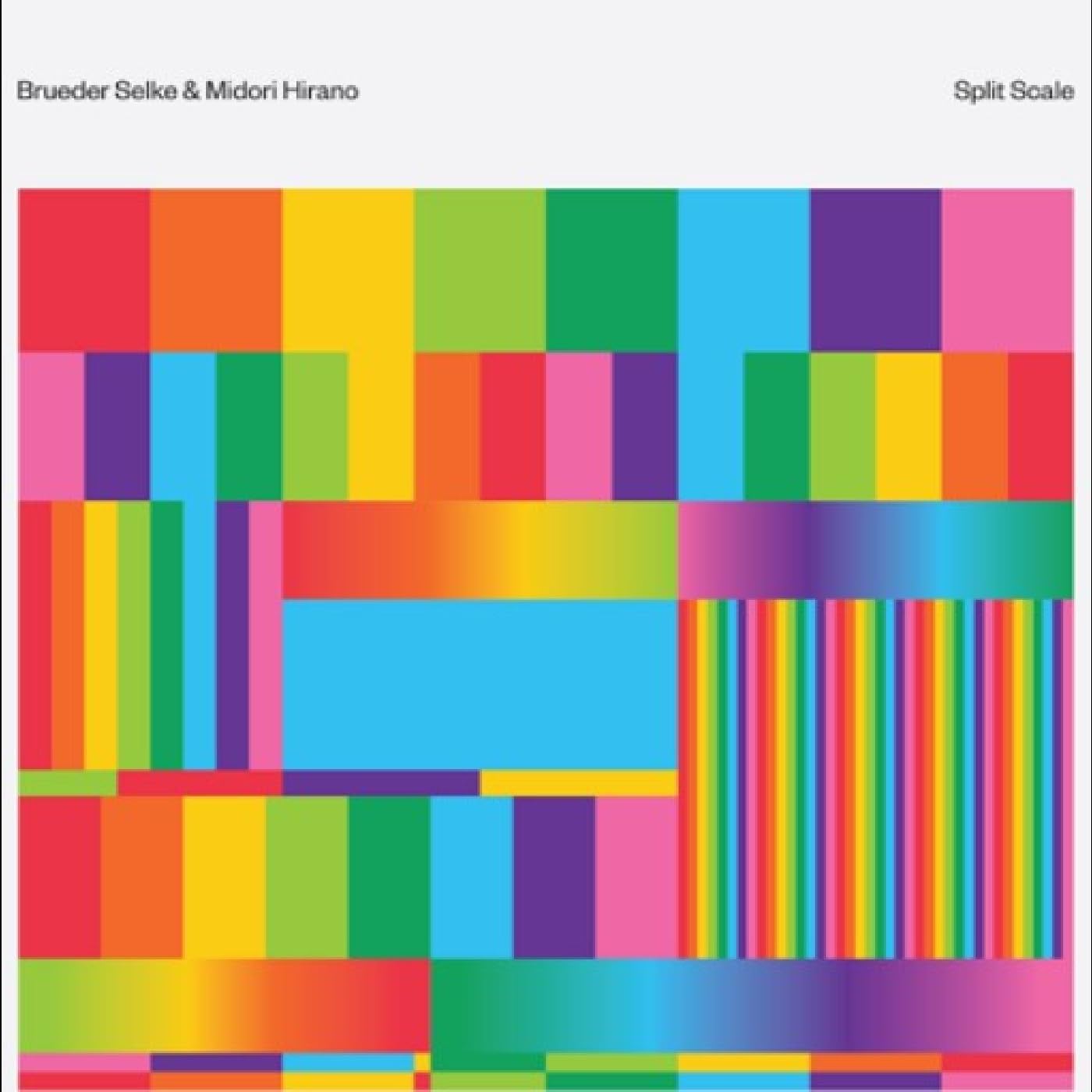 CD cover with abstract geometric design of colorful vertical rectangles.