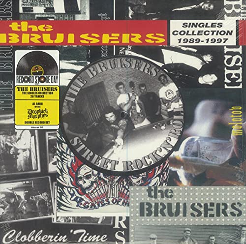 Vinyl record of The Bruisers’ singles collection, 1989-1997, with band imagery.