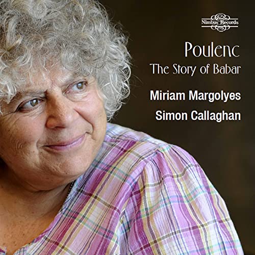 CD cover featuring Miriam Margolyes’ portrait and “The Story of Babar.”